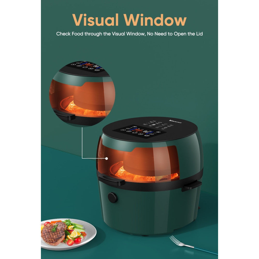 FRIGGITRICE Q-G9L DESIGN ELEGANTE FORNO FRIGGITRICE AD ARIA VISIBILE DA 9 LITRI