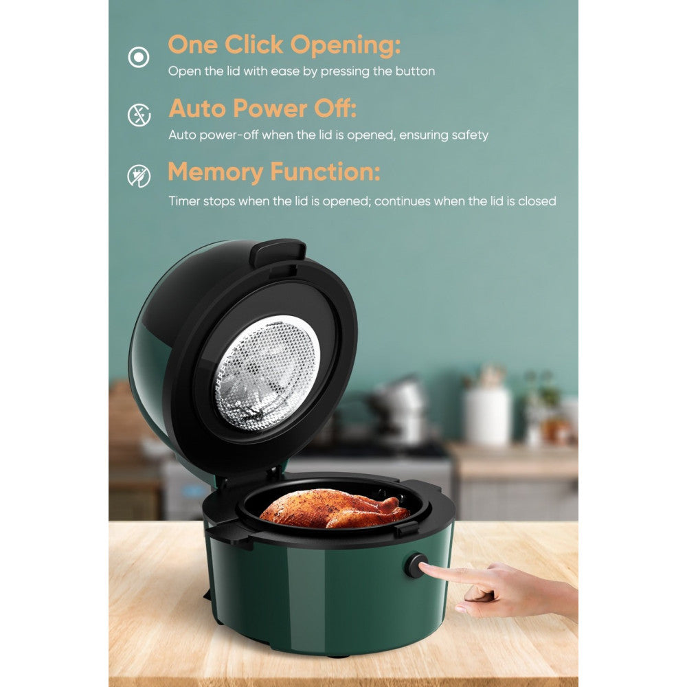 FRIGGITRICE Q-G9L DESIGN ELEGANTE FORNO FRIGGITRICE AD ARIA VISIBILE DA 9 LITRI