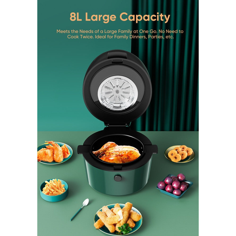 FRIGGITRICE Q-G9L DESIGN ELEGANTE FORNO FRIGGITRICE AD ARIA VISIBILE DA 9 LITRI