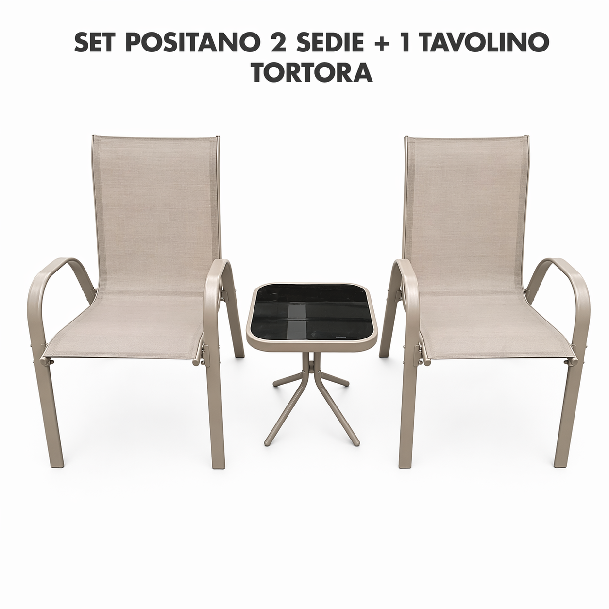 SET POSITANO – 2 SEDIE + 1 TAVOLINO