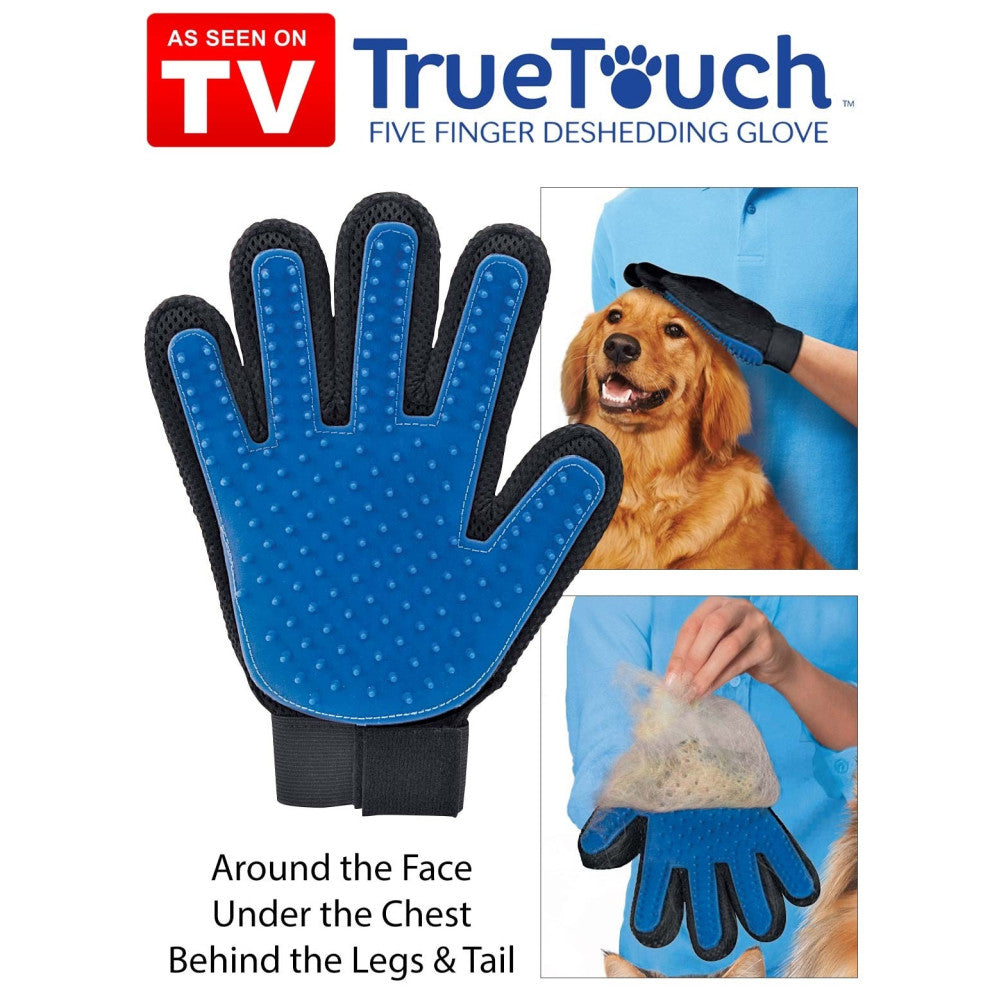 KIT DELLE COCCOLE TRUE TOUCH + PETZOOM + ASPIRAPELI PER LA PULIZIA CANI E GATTI