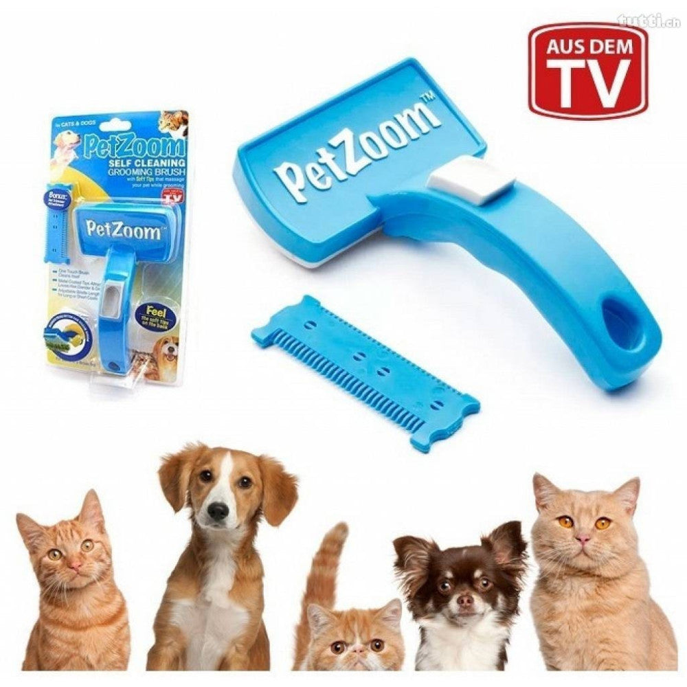 KIT DELLE COCCOLE TRUE TOUCH + PETZOOM + ASPIRAPELI PER LA PULIZIA CANI E GATTI