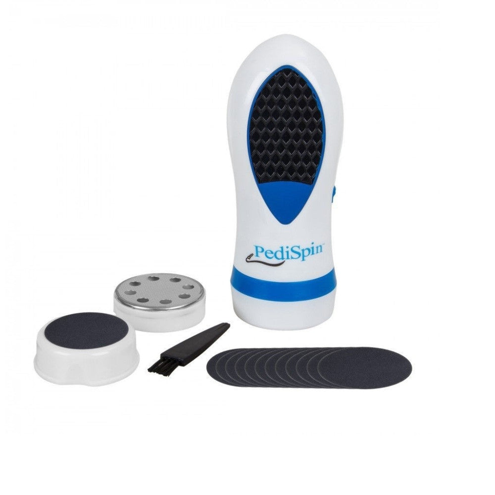 KIT PEDICURE PER PELLE SECCA E CALLI CURA DEL PIEDE CON 2 ACCESSORI PEDI SPIN