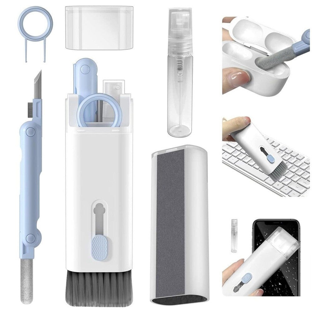 KIT PULIZIA MULTIFUNZIONE 7IN1 PER TASTIERE APPARECCHI ELETTRONICI PC NOTEBOOK