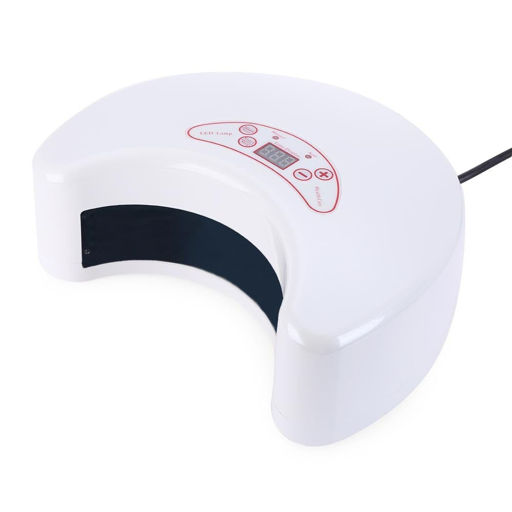 LAMPADA FORNETTO LED 108 LED NAIL ART 12W MEZZA LUNA RICOSTRUZIONE UNGHIE