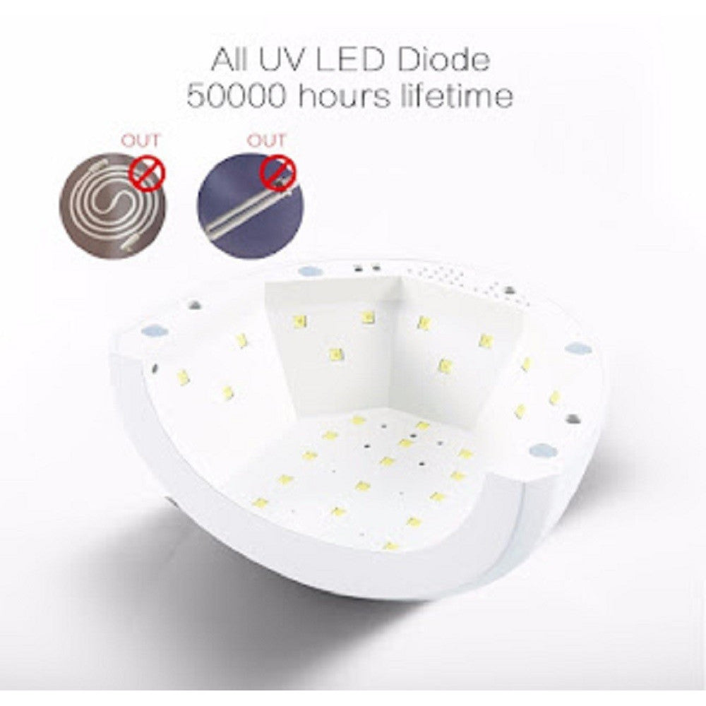 LAMPADA PER UNGHIE UV LED 48 WATT PER ASCIUGATURA SMALTO GEL DISPLAY LCD TX-9520