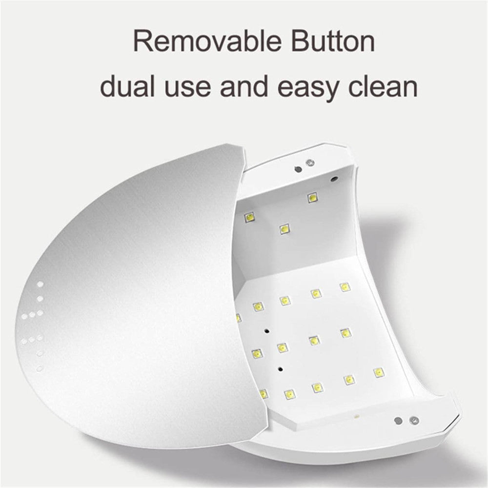 LAMPADA UV PER NAIL ART ASCIUGATURA GEL COLATA UNGHIE CON 30LED DA 48W MANICURE