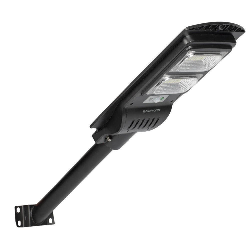LAMPIONE STRADALE FARETTO PANNELLO SOLARE LED 200 WATT 1800 LM CON TELECOMANDO SUPPORTO