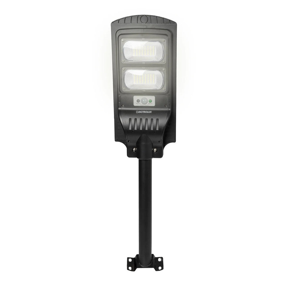 LAMPIONE STRADALE FARETTO PANNELLO SOLARE LED 200 WATT 1800 LM CON TELECOMANDO SUPPORTO