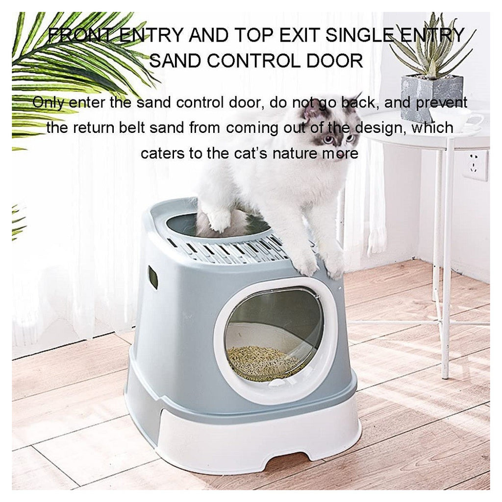 LETTIERA PER GATTI TOILETTE ESTRAIBILE CASSETTO PALETTA ANTISPRUZZO SPORTELLO