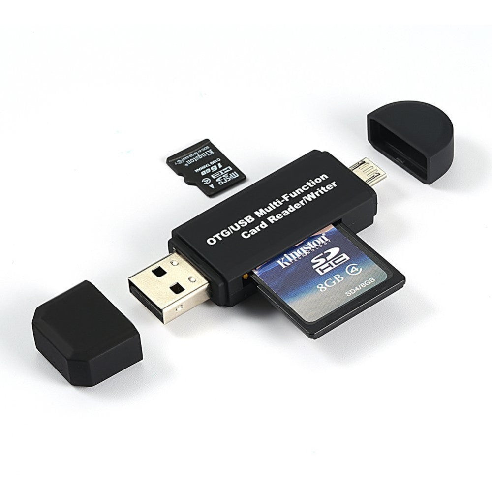 LETTORE MULTISCHEDA CON ATTACCO TYPE-C MICROUSB OTG TIPO C PER MACBOOK
