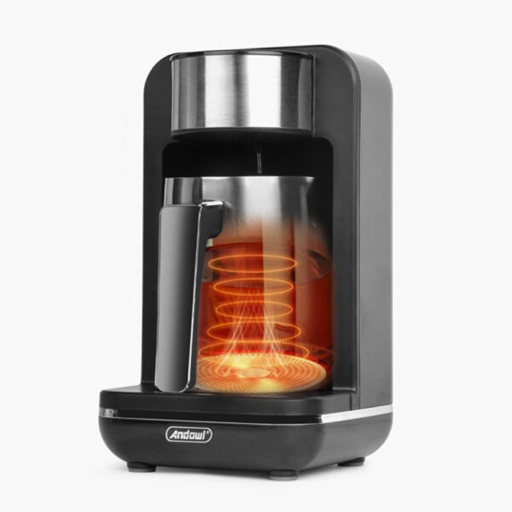 MACCHINA DA CAFFÈ CAFFETTIERA ELETTRICA 120V CAPACITÀ 4 TAZZE PER CAFFÈ TURCO GRECO Q-CF89