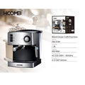 MACCHINA PER CAFFÈ ESPRESSO 850 WATT 1.6LT CAPPUCCINO SYSTEM 15 BAR CORPO INOX