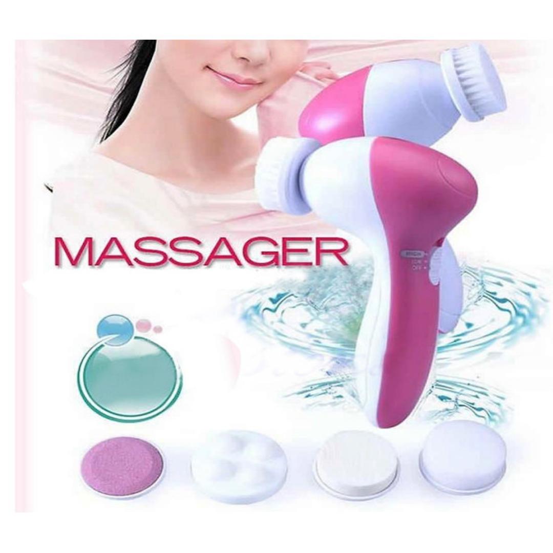 MASSAGGIATORE VISO CORPO FACCIALE PURIFICATORE 6 in 1 MASSAGGIO SPAZZOLA PULIZIA