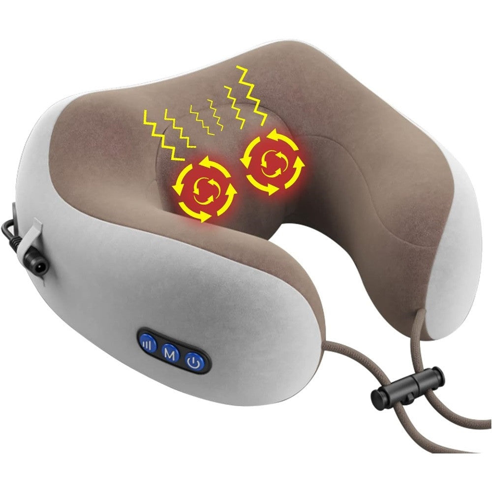 MASSAGGIATORE ELETTRICO MASSAGGIO CERVICALE SPALLA CUSCINO MASSAGGIANTE RELAX MUSCOLARE