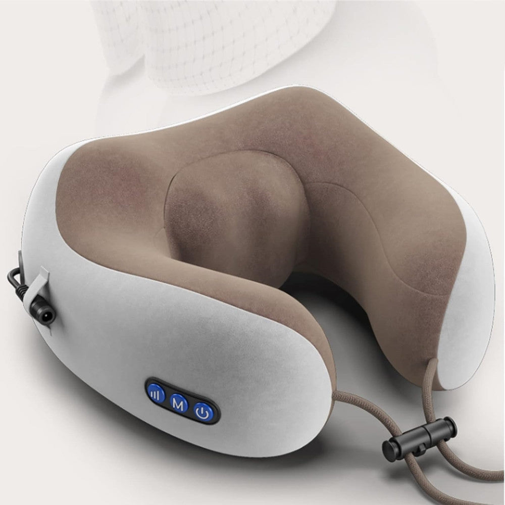 MASSAGGIATORE ELETTRICO MASSAGGIO CERVICALE SPALLA CUSCINO MASSAGGIANTE RELAX MUSCOLARE