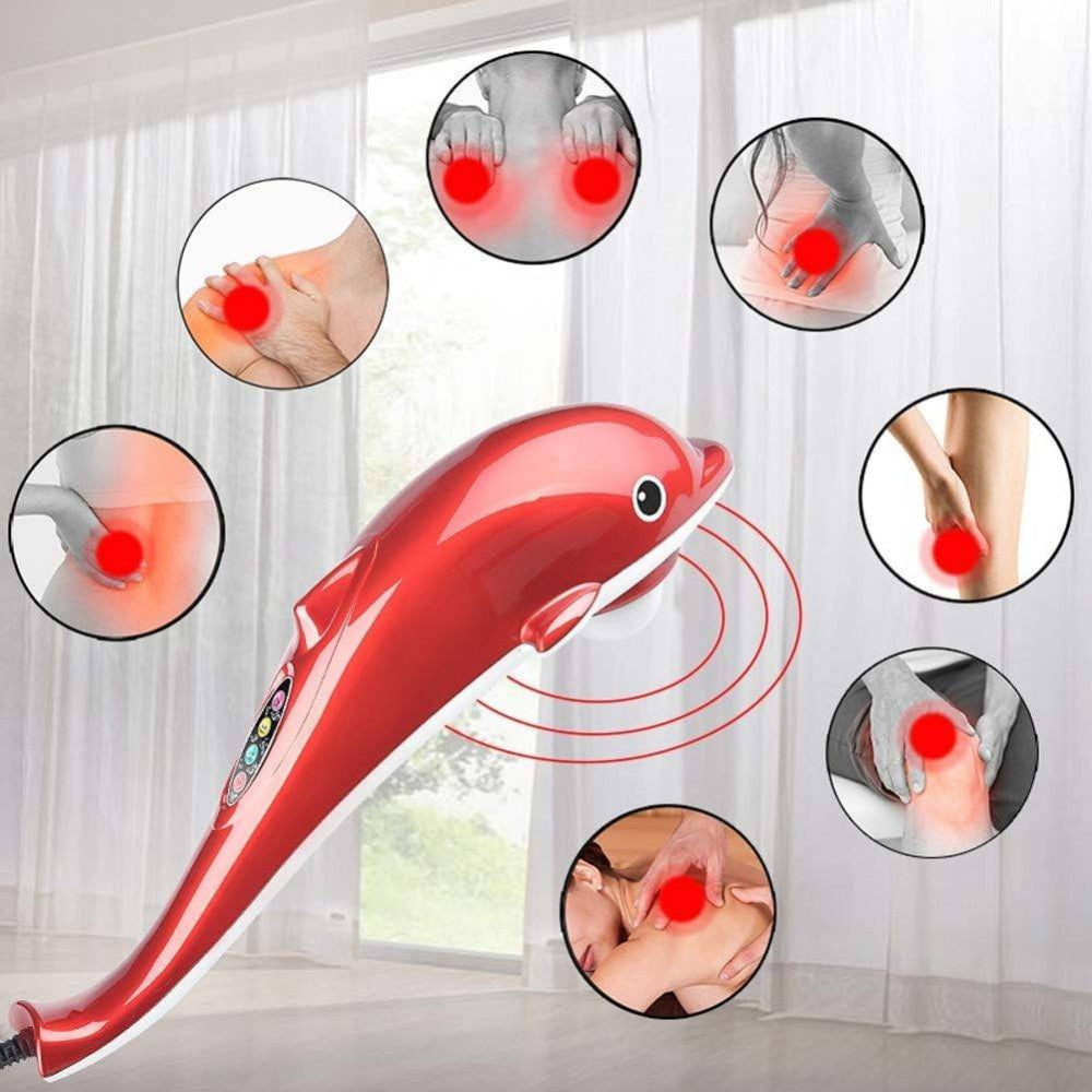 MASSAGGIATORE VIBRANTE DELFINO RILASSANTE CURATIVO SCHIENA GAMBE CERVICALE