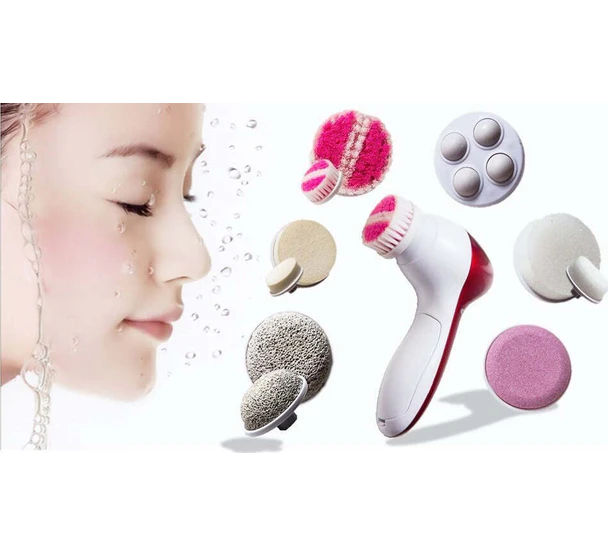 MASSAGGIATORE VISO CORPO FACCIALE PURIFICATORE 6 in 1 MASSAGGIO SPAZZOLA PULIZIA