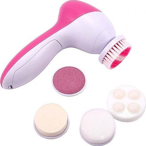 MASSAGGIATORE VISO CORPO FACCIALE PURIFICATORE 6 in 1 MASSAGGIO SPAZZOLA PULIZIA