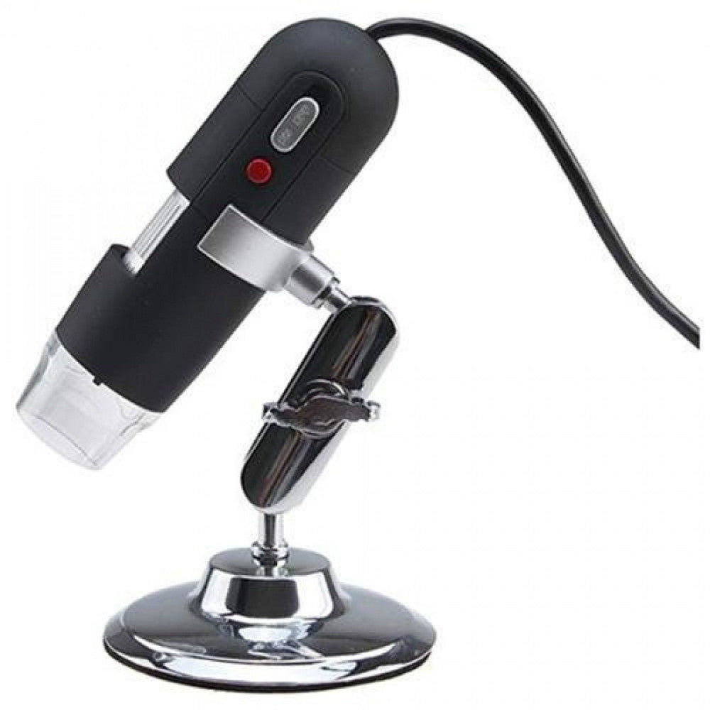 MICROSCOPIO USB DIGITALE 80X 800X PC NOTEBOOK FOTO VIDEO 8 LED 2.0 MPX STAFFA CD