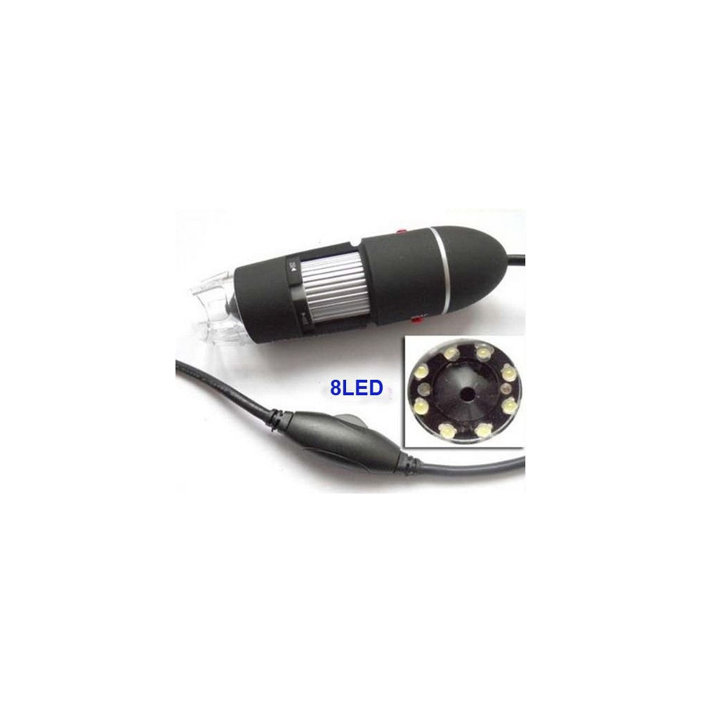 MICROSCOPIO USB DIGITALE 80X 800X PC NOTEBOOK FOTO VIDEO 8 LED 2.0 MPX STAFFA CD