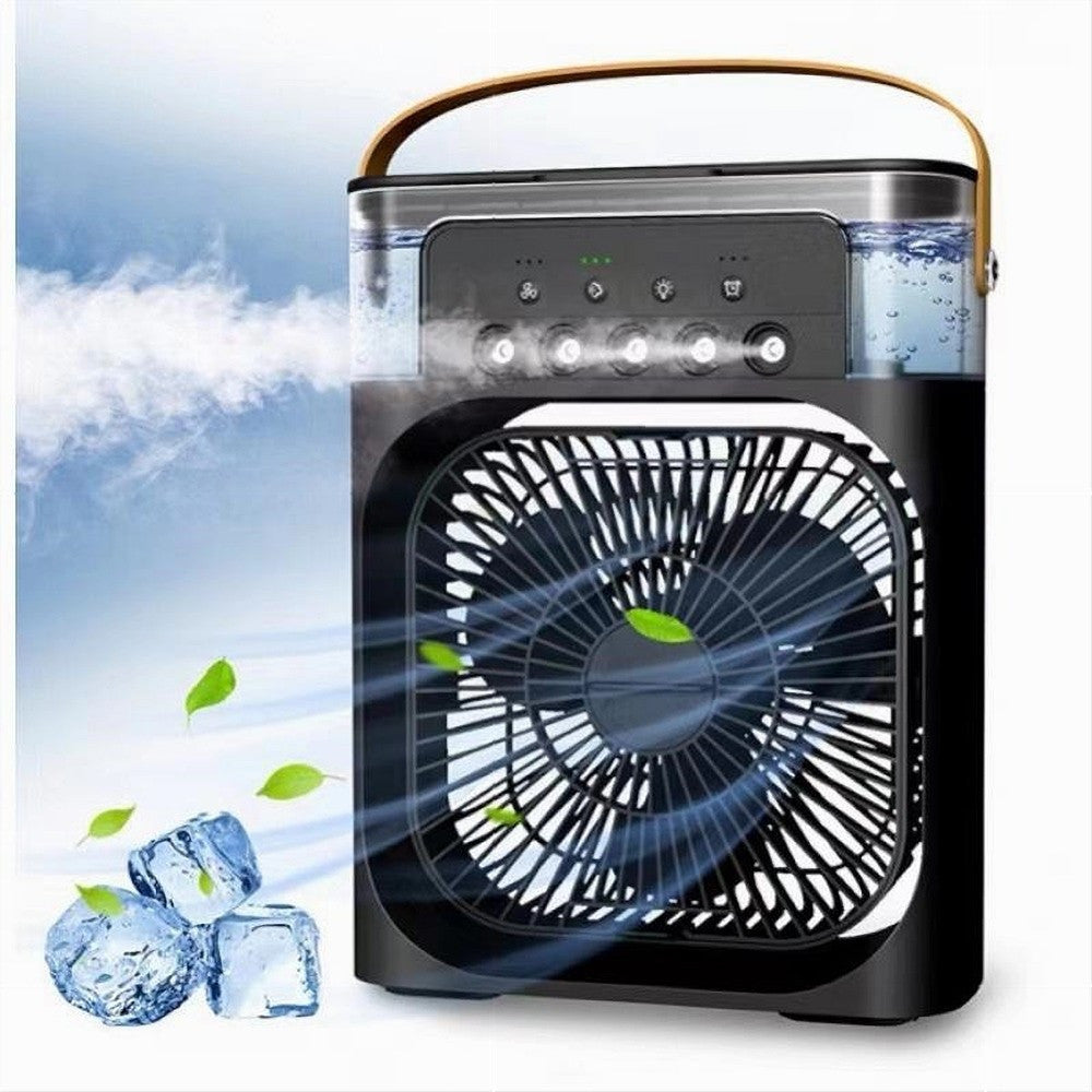 MINI CONDIZIONATORE RAFFREDDATORE D'ARIA PICCOLO PORTATILE UMIDIFICATORE NERO