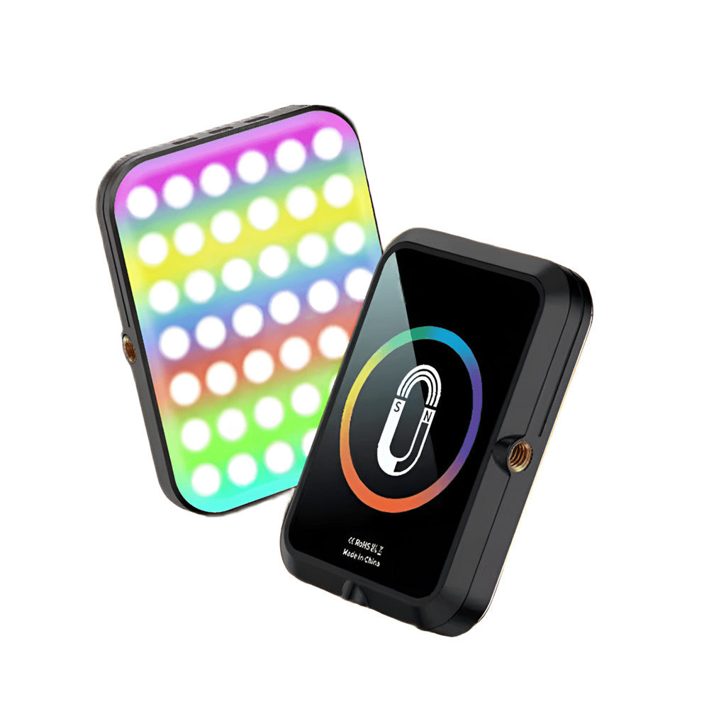 MINI LAMPADA LUCE LED RGB MAGNETICA PORTATILE SELFIE VIDEO VLOG STREAMING CELLULARE MY-7561