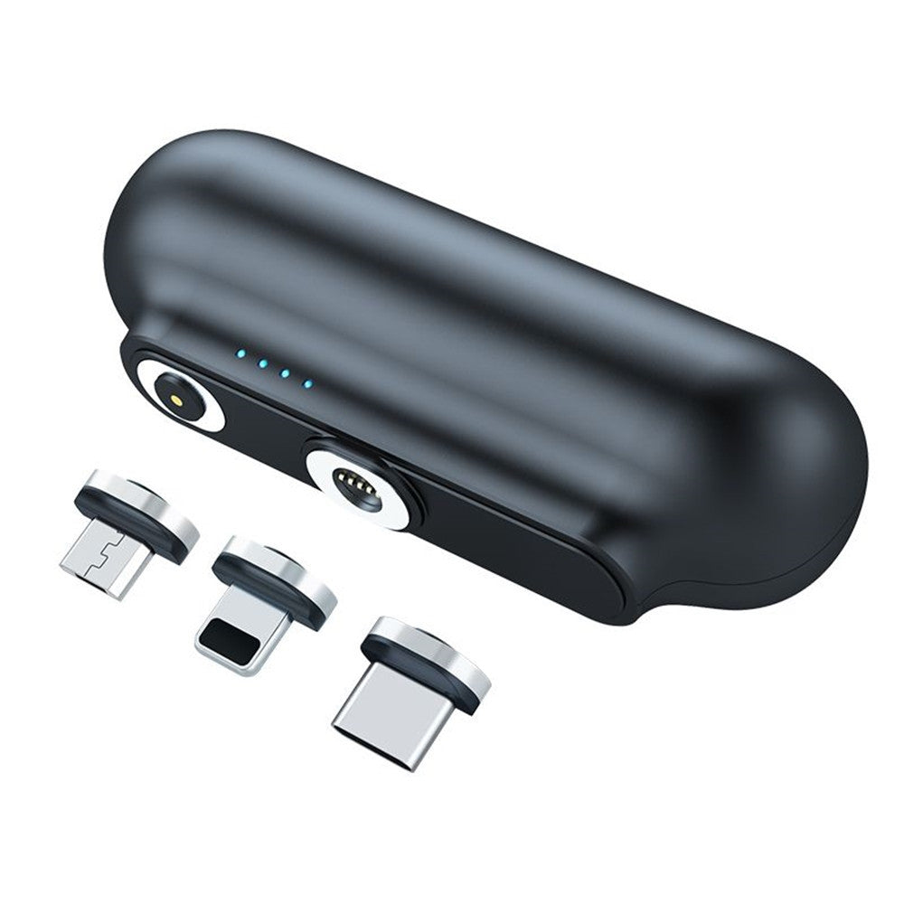 MINI POWER BANK MAGNETICO 5000MAH CARICABATTERIE PORTATILE COMPATTO CON 3 CONNETTORI 7019-3