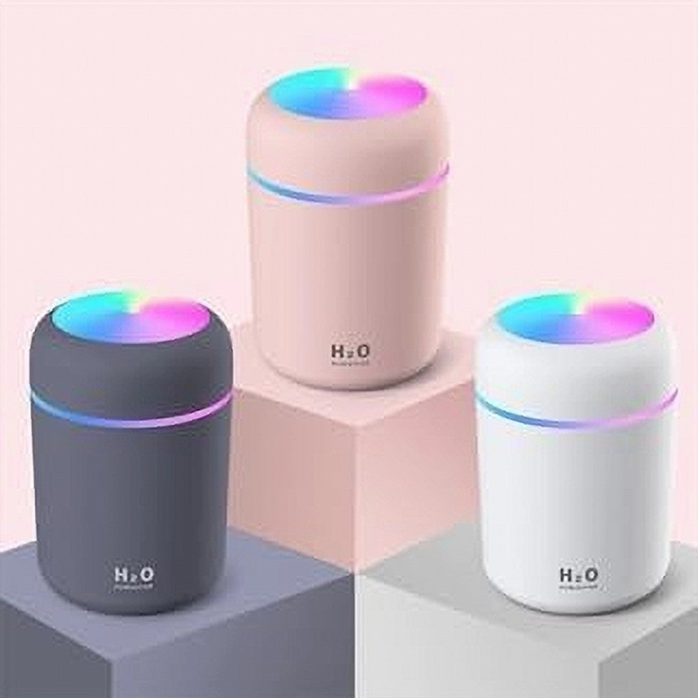 MINI UMIDIFICATORE PORTATILE SCRIVANIA CON LUCE COLORATA SPEGNIMENTO AUTOMATICO