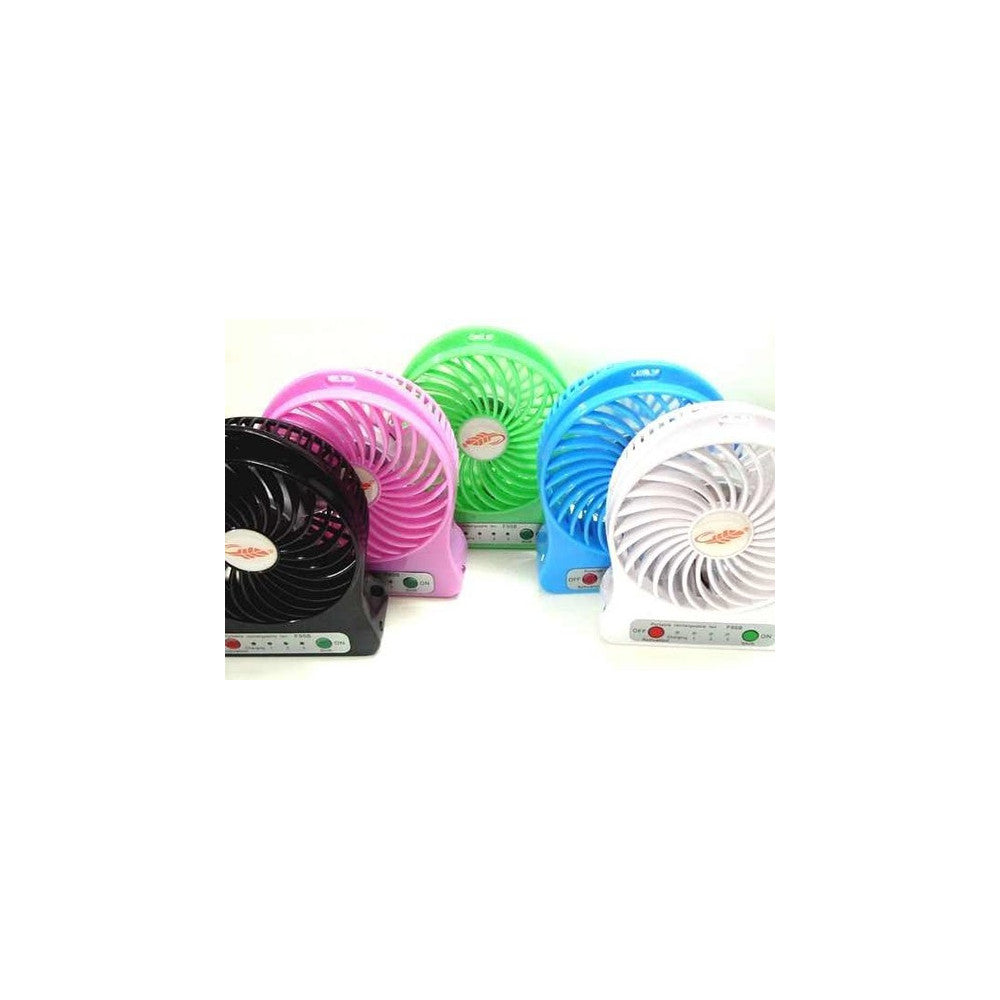 MINI VENTILATORE USB RICARICABILE REGOLABILE 3 VELOCITà PORTATILE A BATTERIE