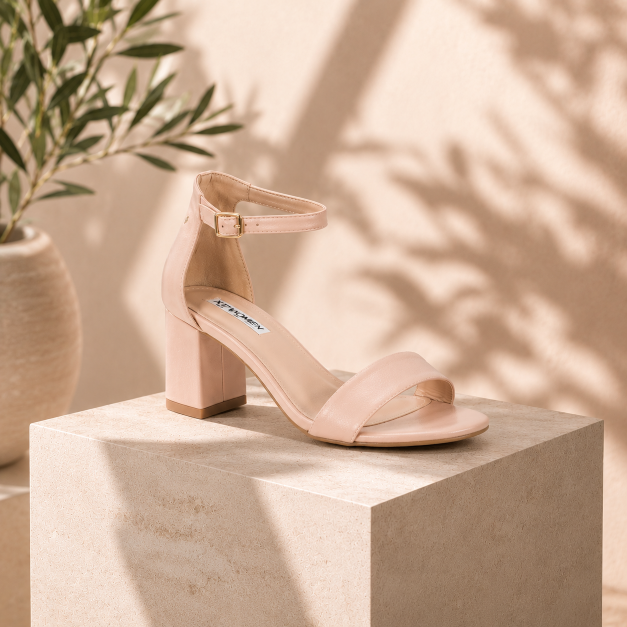 Sandalo Chic con Tacco Quadrato Donna