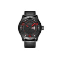 OROLOGI DA UOMO MARCA DI QUALITA' IN VERA PELLE BAND CURREN QUARZO BLACK8251