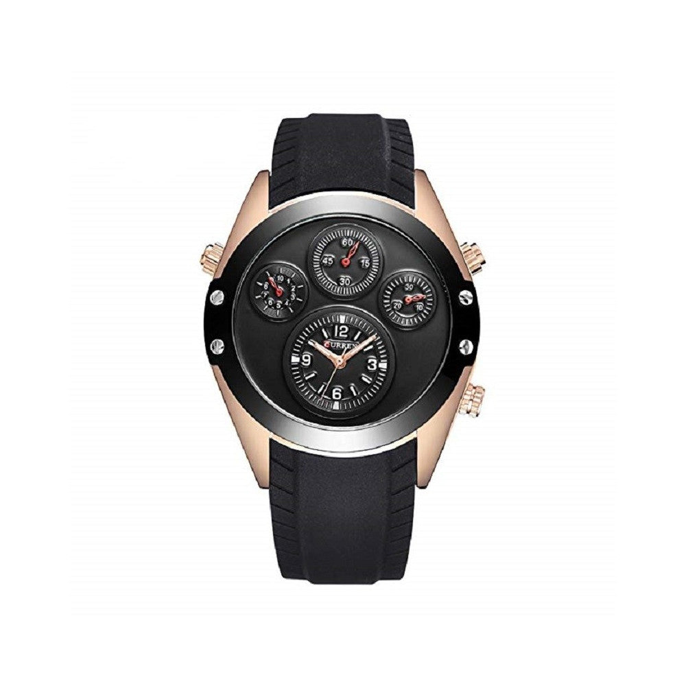 MODA UNICO DEL CRUSCOTTO CURREN POLSO OROLOGIO DA UOMO SILICONE DECOR 8141