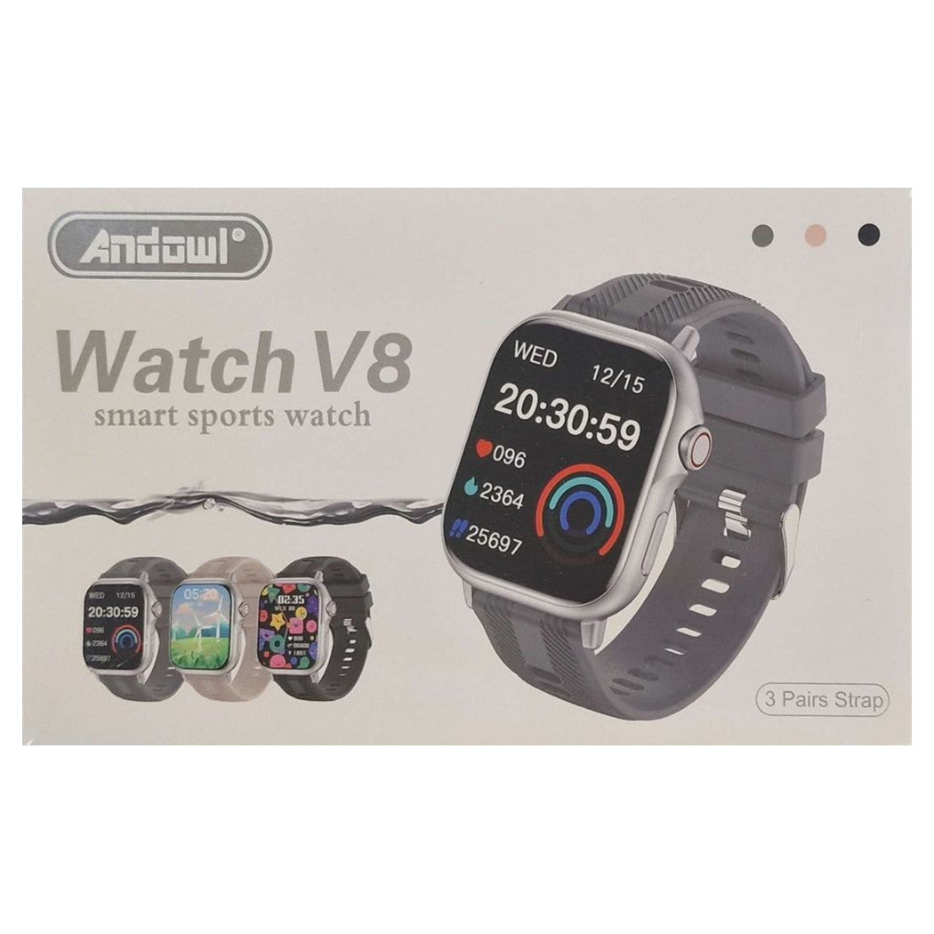OROLOGIO SPORTIVO INTELLIGENTE DIGITALE CON FUNZIONI FITNESS SPORTIVE BLUETOOTH WATCH V8