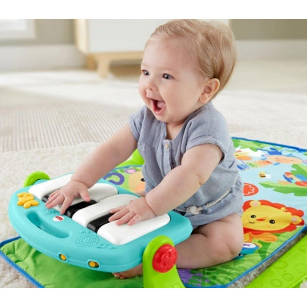 PALESTRINA PER NEONATO CON PIANO MUSICALE AZZURRO BABY CON GIOCATTOLI PENDENTI
