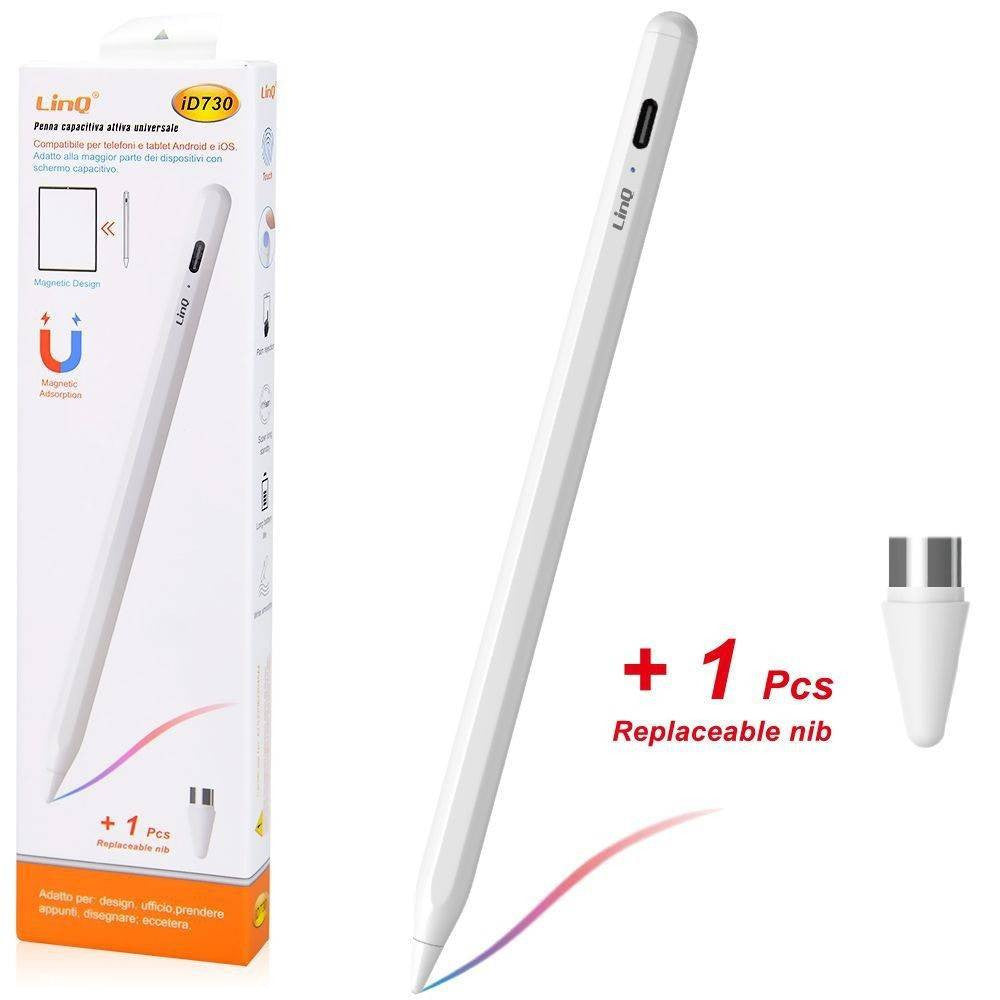 PENNA CAPACITIVA ATTIVA UNIVERSALE DESIGN MAGNETICO PER TABLET SMARTPHONE ID730