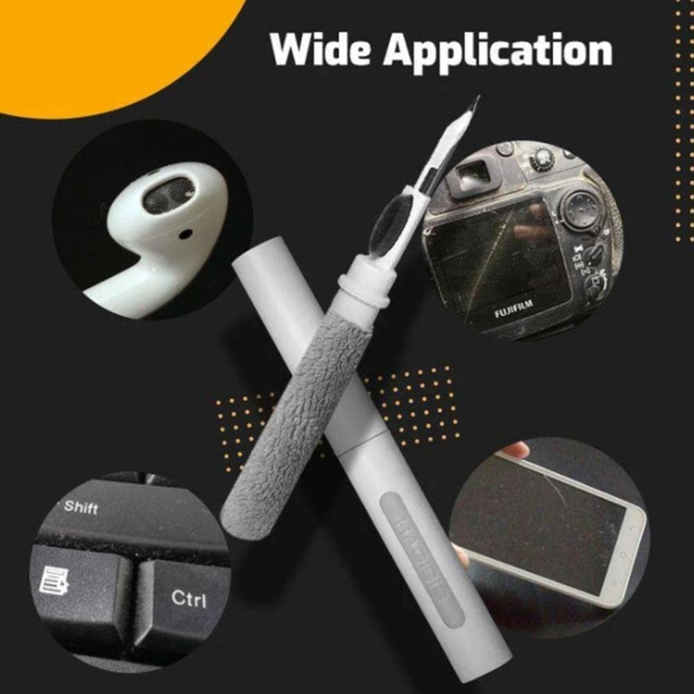 PENNA SPAZZOLA MULTIFUNZIONE PER LA PULIZIA DEGLI AURICOLARI BLUETOOTH AIRPODS