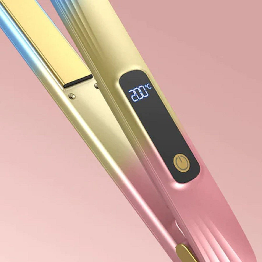 PIASTRA PER CAPELLI IN CERAMICA PROFESSIONALE 2IN1 Q-M125 PORTATILE DISPLAY LCD