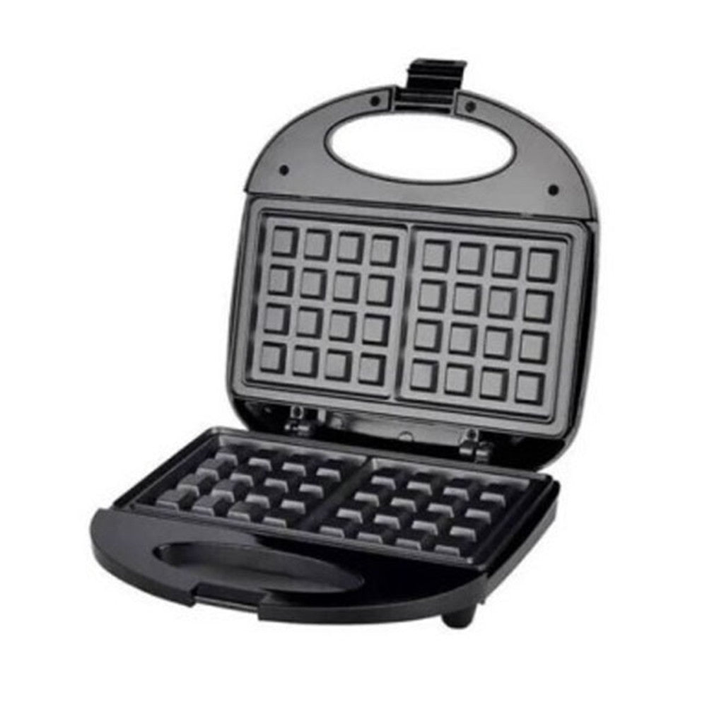 PIASTRA PER WAFFLE COLAZIONE 900W RISCALDAMENTO RAPIDO CON PIASTRE INTERCAMBIABILI Q-HB22