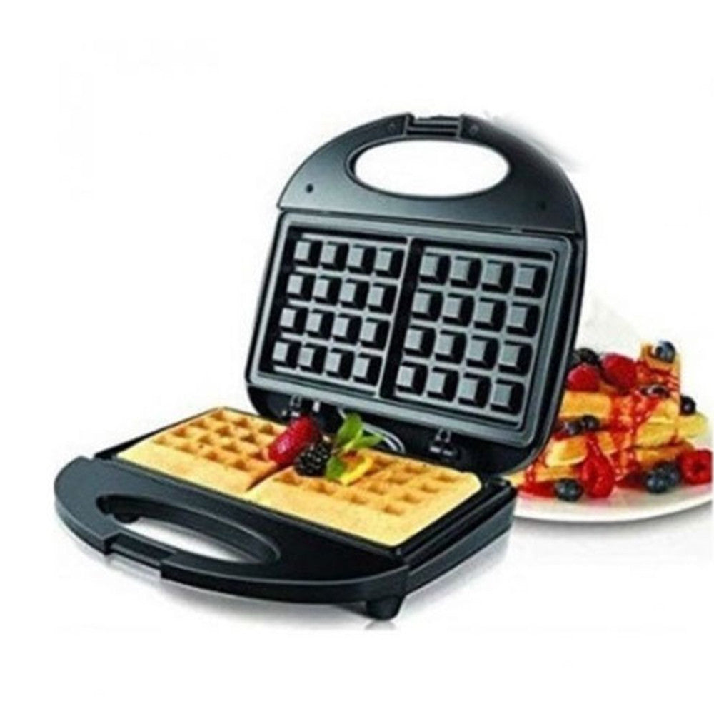 PIASTRA PER WAFFLE COLAZIONE 900W RISCALDAMENTO RAPIDO CON PIASTRE INTERCAMBIABILI Q-HB22