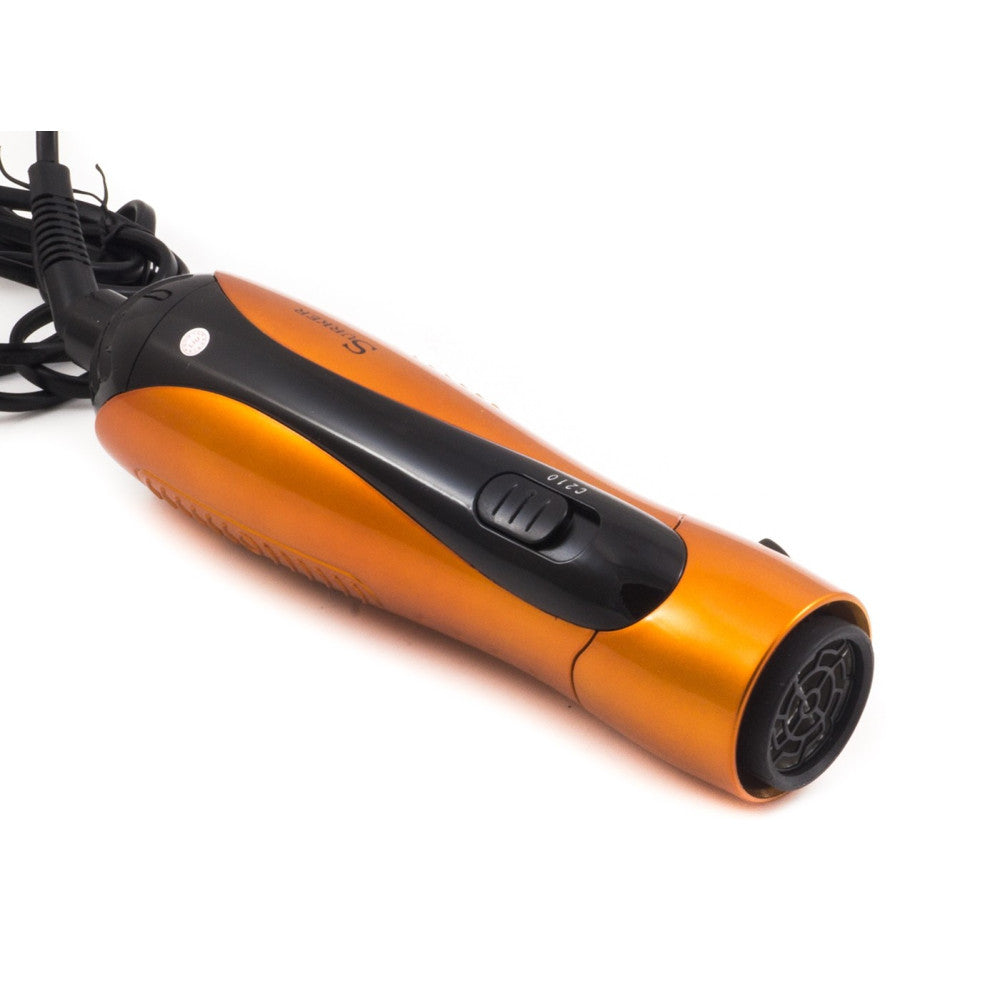 PIASTRA SPAZZOLA ARRICCIA CAPELLI ELETTRICA ACCESSORI 800W ROTAZIONE 360 HB-812