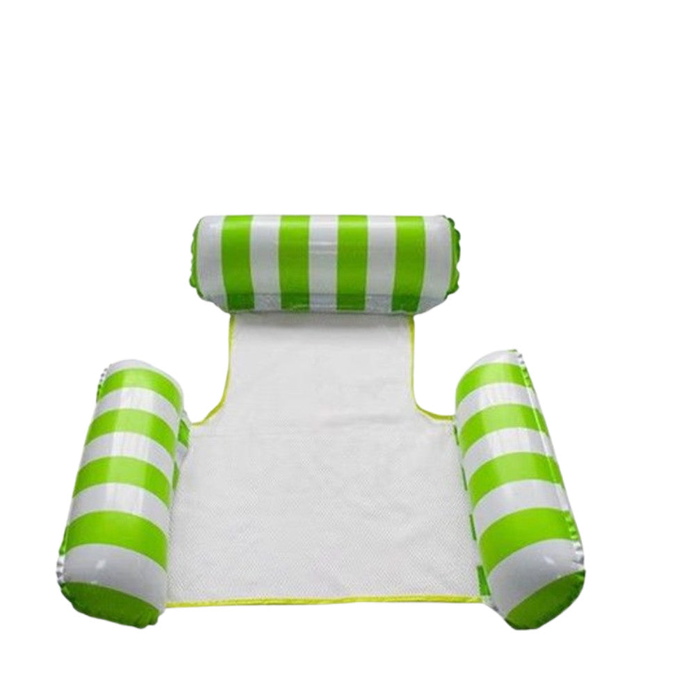Poltrona Galleggiante Piscina con Rete Relax Mare Gonfiabile Colori Assortiti