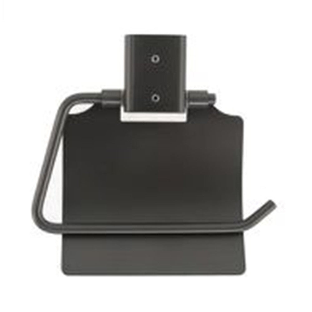 PORTA ROTOLO CARTA IGIENICA PARETE STILIZZATO ACCIAIO CON COPERTURA GRIGIO BAGNO 87941