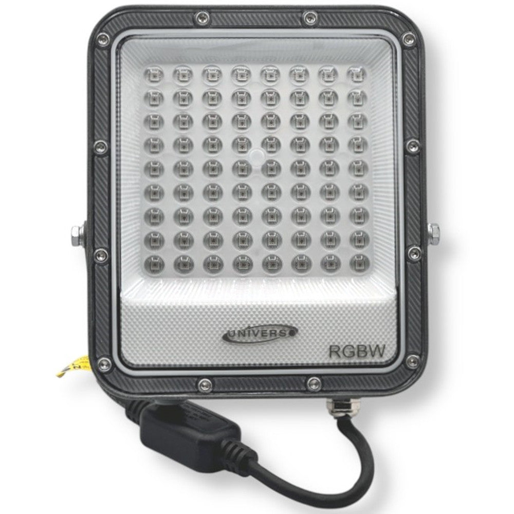 PROIETTORE FARO LED SMD MULTICOLORE RGB + BIANCO FREDDO 25W ESTERNO TELECOMANDO IK02-25W