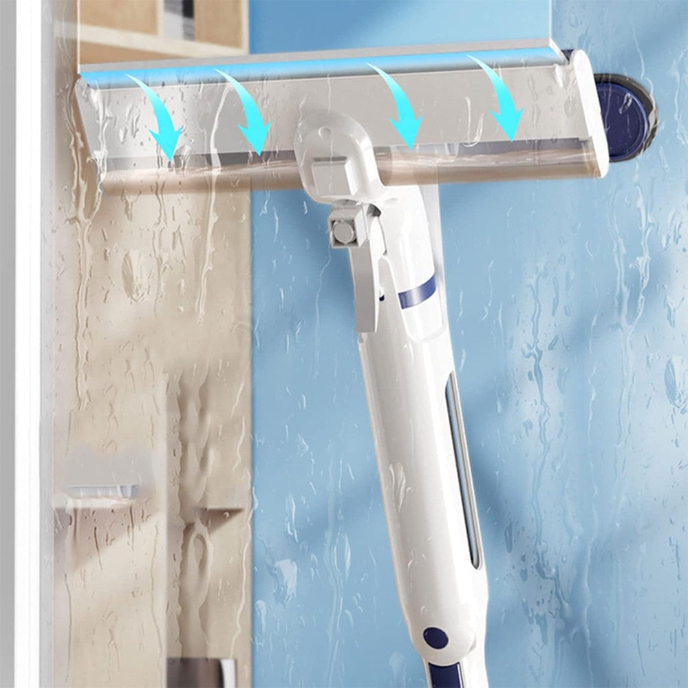 PULITORE VETRI SPRUZZA LAVA RASCHIA RACCOGLIE ACQUA 3IN1 CON SPRAY CONTENITORE INTEGRATO