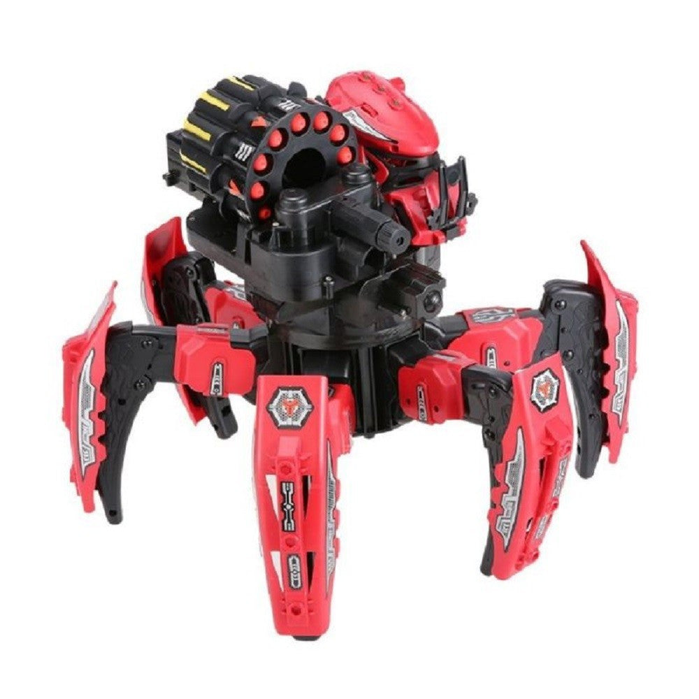 RAGNO SPAZIALE ROBOT GIOCATTOLO TELECOMANDATO WIRELESS 2.4GHZ CON 2 IN 1 Q-9006