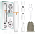 RASOIO ELETTRICO DONNA 4 IN 1 INDOLORE RICARICABILE PORTATILE DEPILATORE PER VISO CORPO