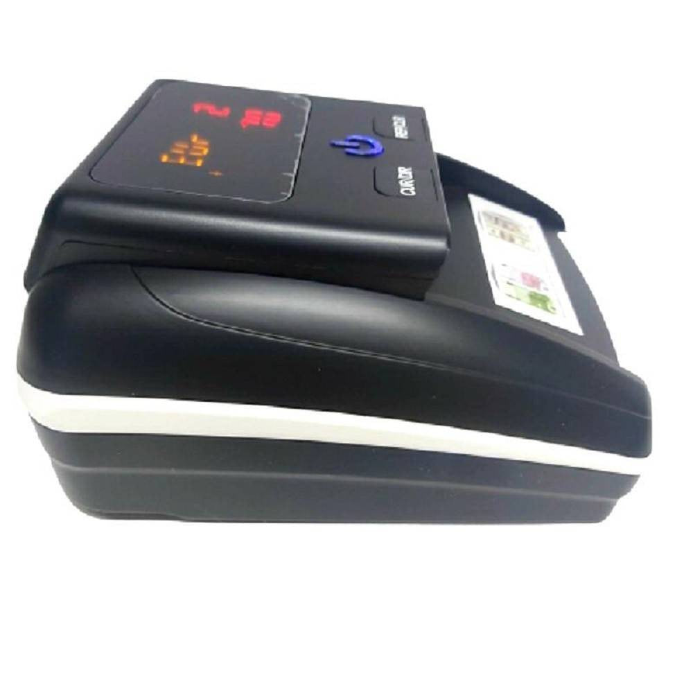 RILEVATORE CONTA BANCONOTE FALSE VERIFICA SOLDI FALSI NERO CON BATTERIA AL LITIO