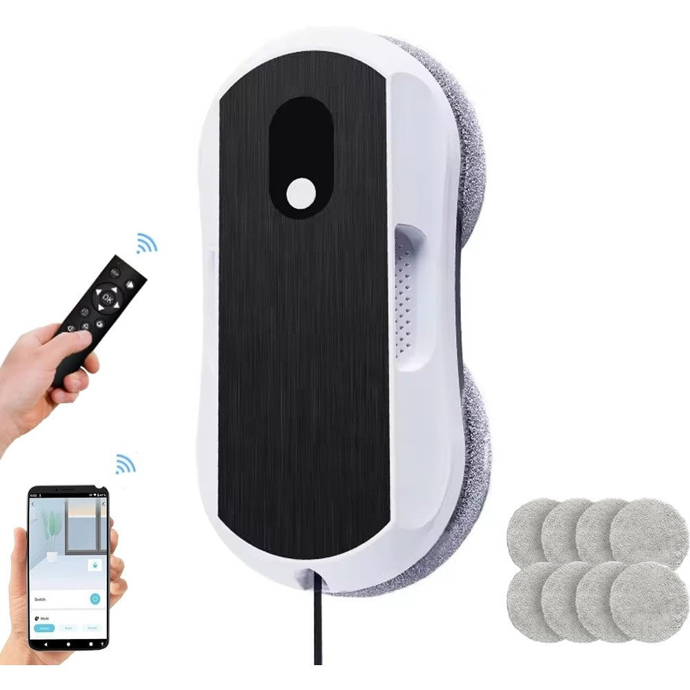ROBOT PULIZIA FINESTRA CON SPRUZZO ACQUA INTELLIGENTE BIFACCIALE 5600PA CONTROLLO APP
