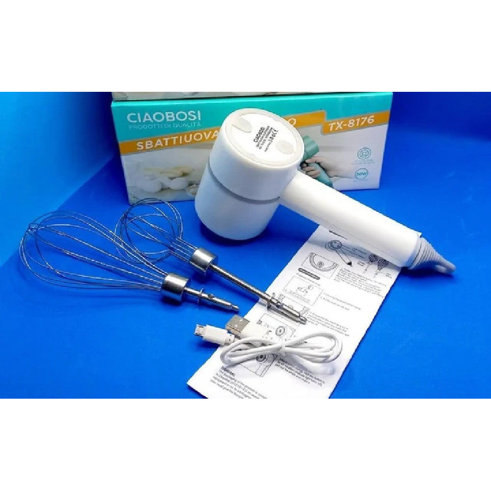 SBATTIUOVO PANNA ELETTRICO 20W RICARICABILE USB TX-8176